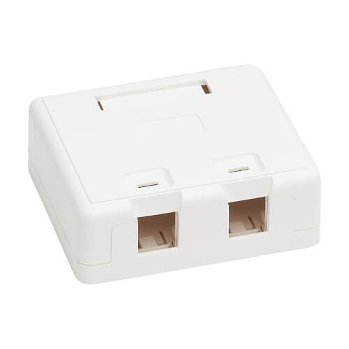 TRIPP LITE Tripp Lite N082-002-WH Surface Mount Keystone Jack Box