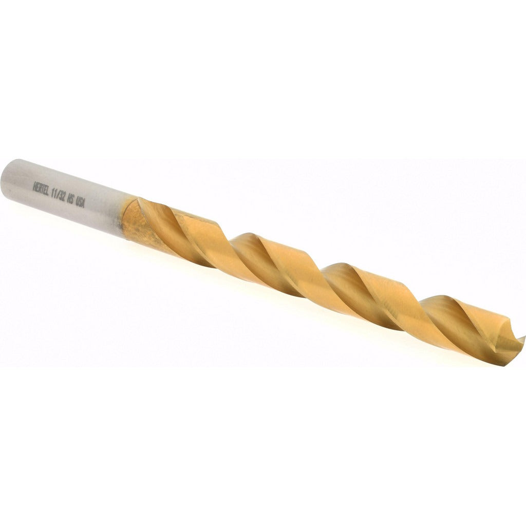 HERTEL Hertel 85704567 Jobber Drill Bit 11/32 in Hss Tin