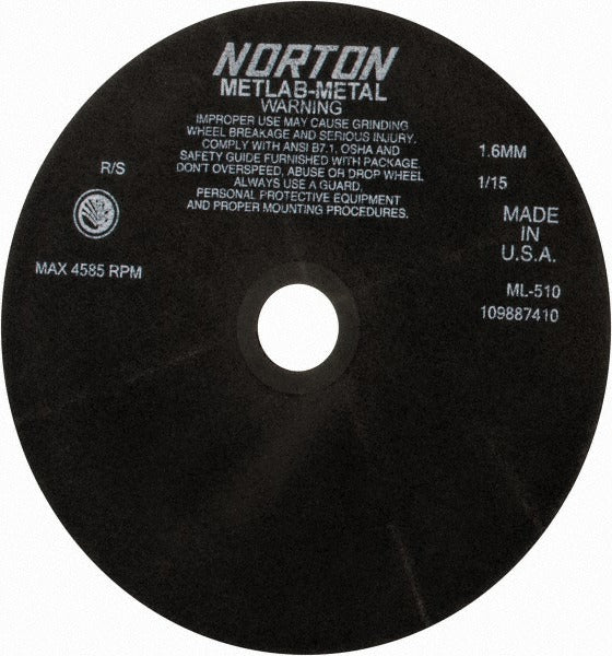 NORTON Norton 66253117831 Cutoff Wheel 10 in Aluminum Oxide