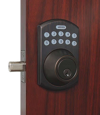 LOCKEY Lockey E915OIL Electronic Keypad Deadbolt Oil Rubbed Bronze