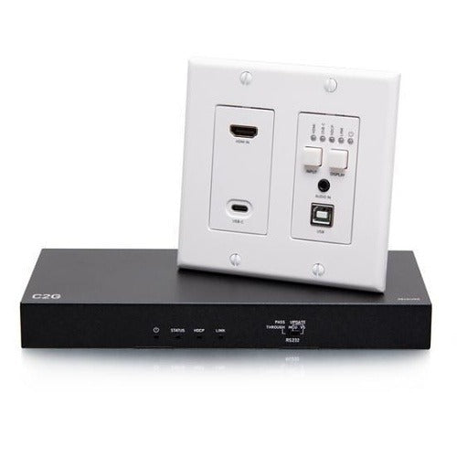 C2G C2G C2G31011 Hdbaset Hdmi Usb-c 3.5mm Wall to Box