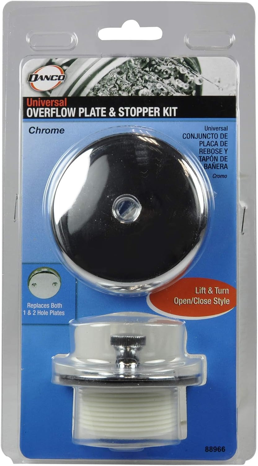 DANCO Danco 88966 Universal Lift and Turn Bath Drain Trim Kit with Overflow Pack of 1