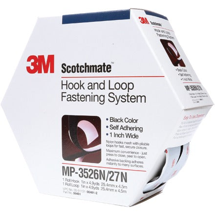 BSC PREFERRED Bsc Preferred DK3M161 Hook and Loop Fastener Mini-pack