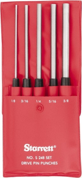 STARRETT Starrett 51186 Pin Punch Set 5 Piece 0.125 to 0.375 in