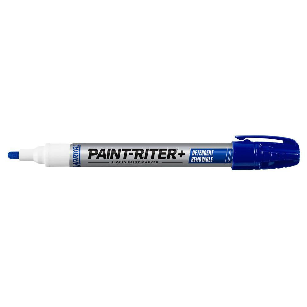 MILWAUKEE Markal 97015 Liquid Paint Marker Bullet Tip Blue