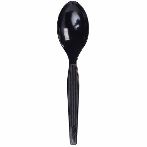 DIXIE Dixie Foods DXETM517 Black Plastic Teaspoon 1000 Ct