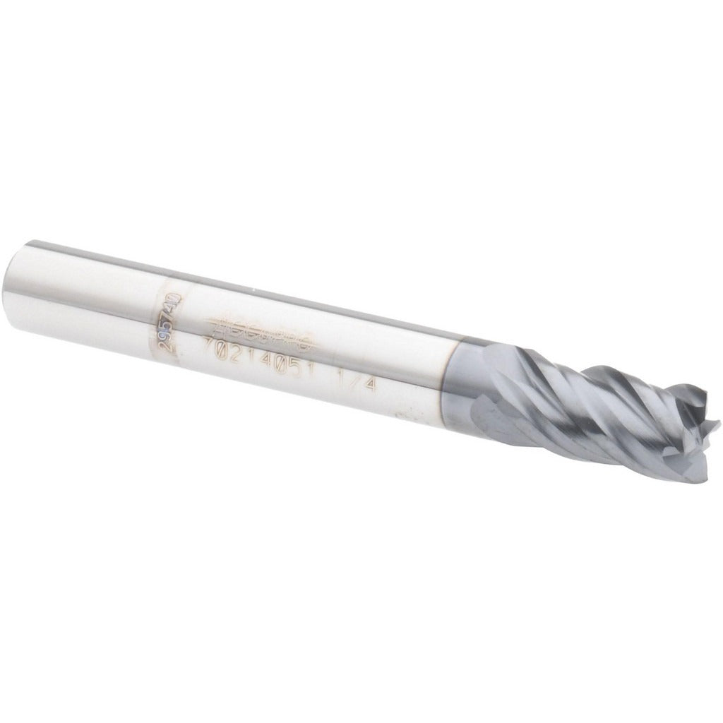ACCUPRO Accupro 12180429 Square End Mill 1/4 in 4 Flute Carbide