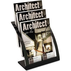 DEFLECTO Deflecto DEF693704 Three-tier Desktop Magazine Holder