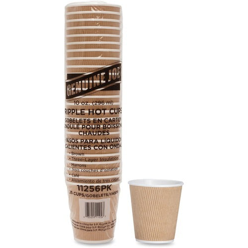 GENUINE JOE Genuine Joe GJO11256 Disposable Hot Cups 10 Oz Pack of 25