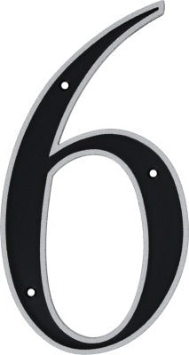 HILLMAN Hillman Fasteners 844816 Black Reflective Nail-on Number 6
