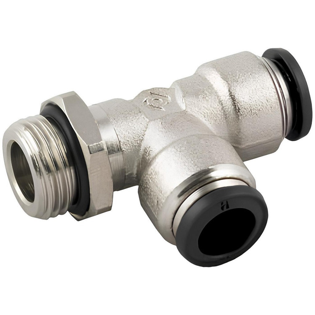 AIGNEP USA Aignep Usa 50225N-6-M5 Swivel Run Tee Fitting 6mm M5