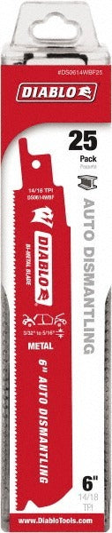 DIABLO Diablo DS0614WBF200 Bi-metal Recip Saw Blade 200 Pack