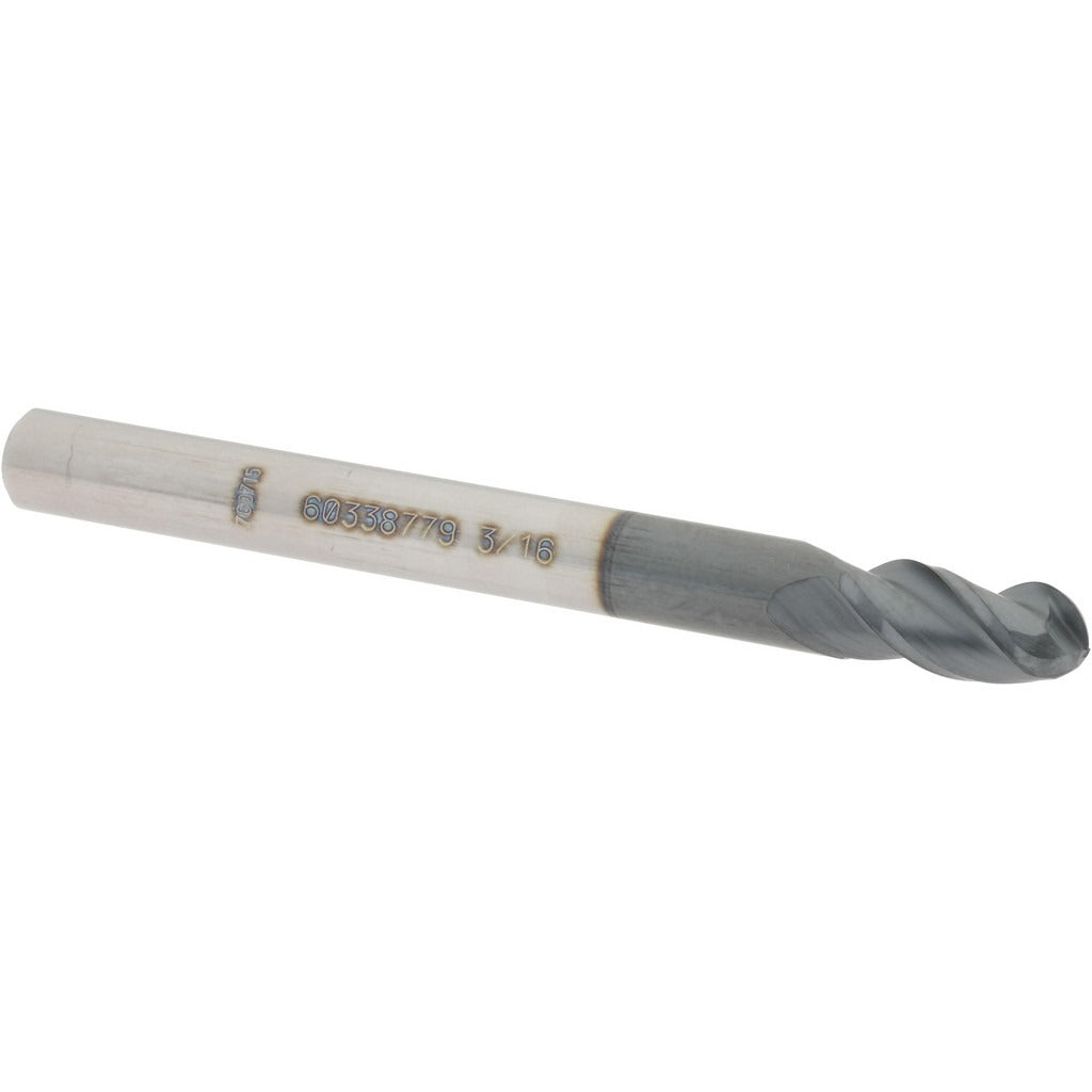 ACCUPRO Accupro 12184420 Ball End Mill 0.1875 in 3 Flute Carbide
