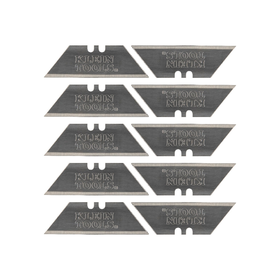 Klein Tools 44124 Utility Knife Blades Heavy Duty Steel 10/Pack