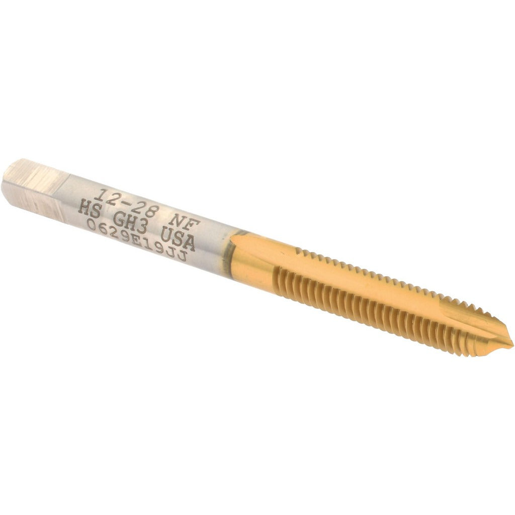 HERTEL Hertel K008307AS25 Spiral Point Tap 12-28 Unf Hss Tin
