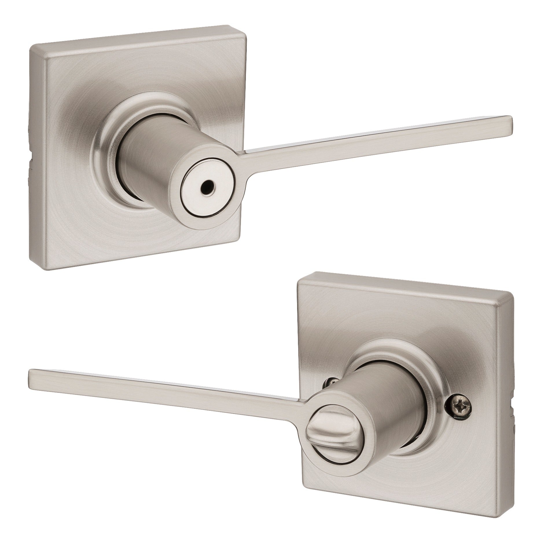KWIKSET Kwikset 300LRLSQT-15 Ladera Privacy Door Lock Satin Nickel