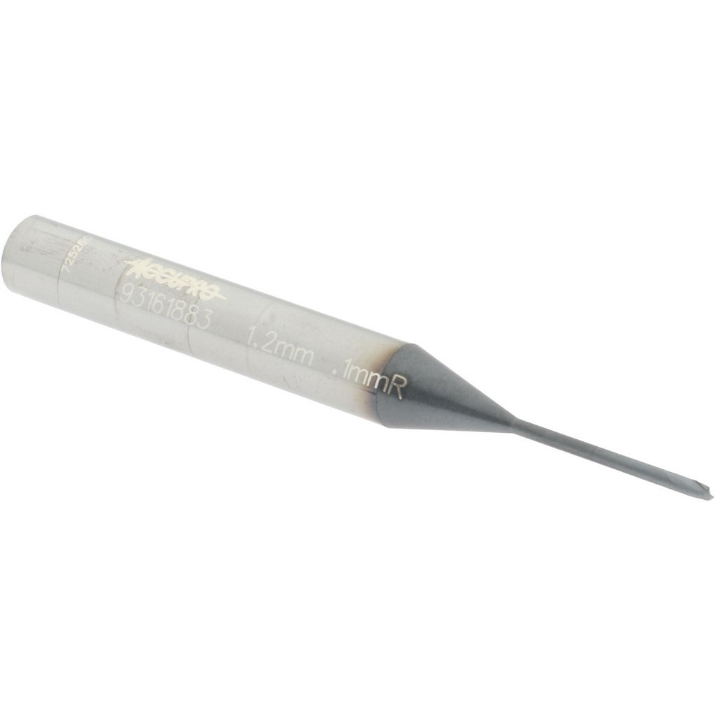 ACCUPRO Accupro 12177336 Corner Radius End Mill 1.2 Mm 2 Flute