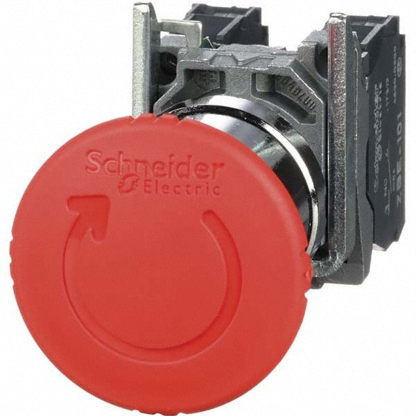 SCHNEIDER ELECTRIC Square D XB4BS8445 Mushroom Head Pushbutton Switch Red