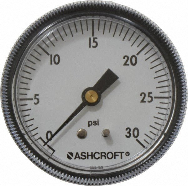ASHCROFT Ashcroft 662876001439 Pressure Gauge 0-30 Psi 2.5in Dial