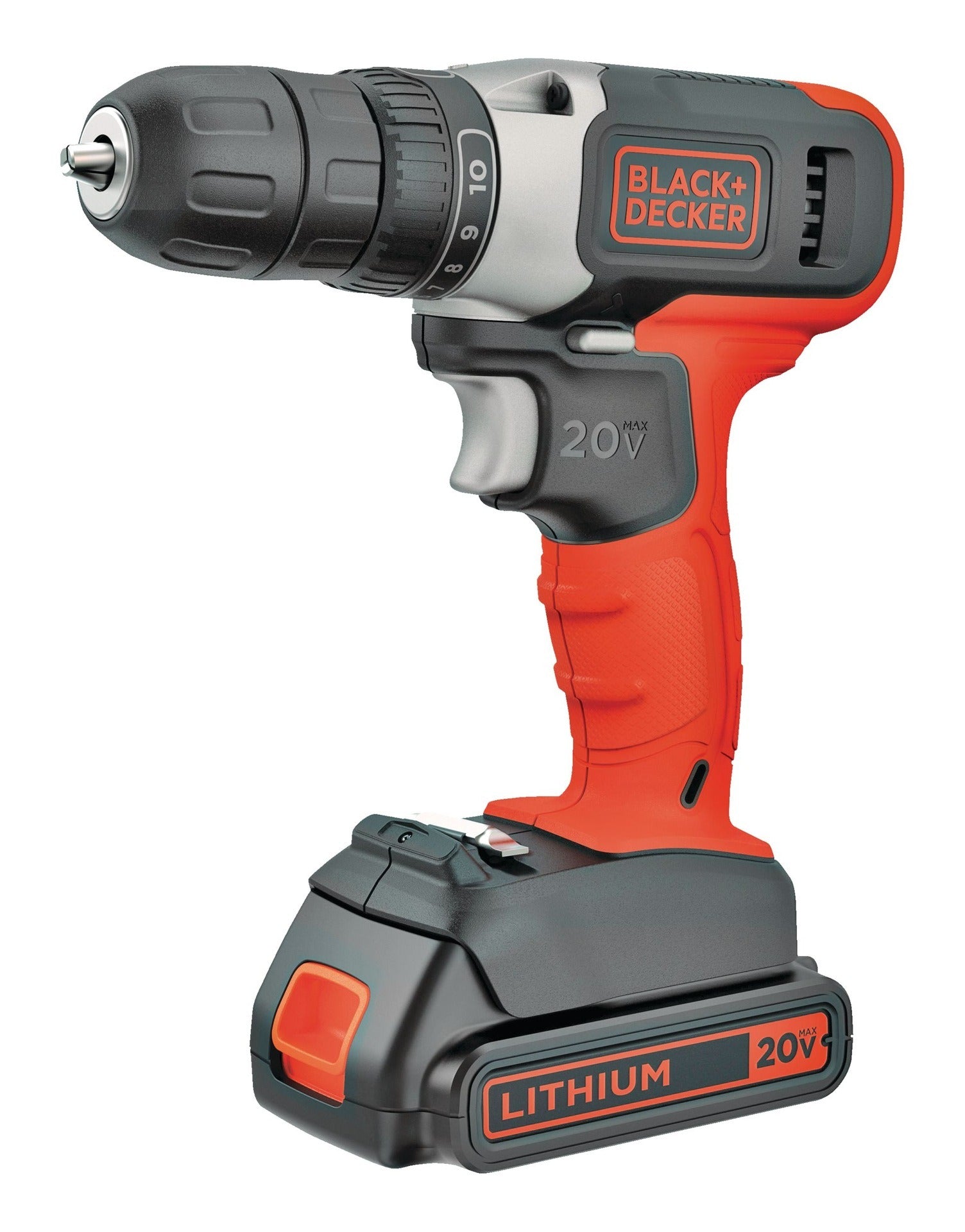 BLACK & DECKER Black and Decker BCD702C1 20V Max Cordless Drill/Driver Kit 20V Max (3/8 in)