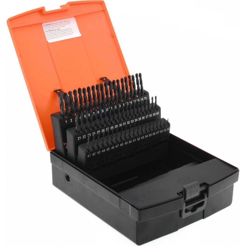 HERTEL Hertel 66693730 Jobber Drill Bit Set 60 Pc Hss