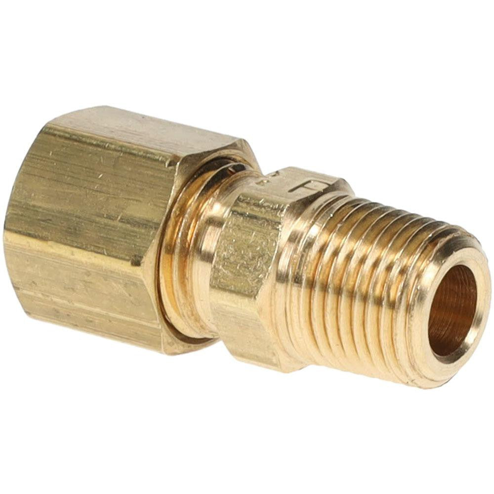 PARKER Parker 68C-4-2 Compression Tube Connector 1/4 in Od Brass