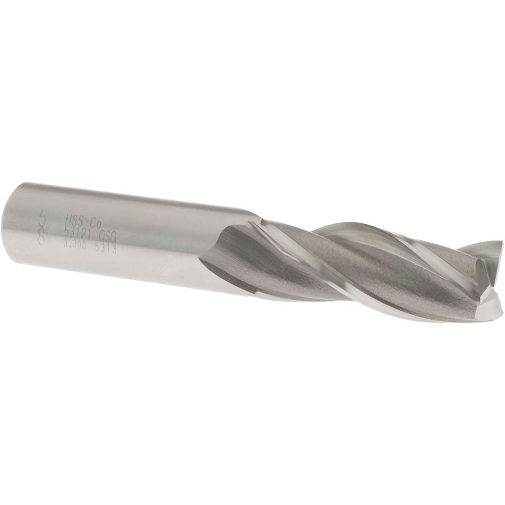 OSG Osg 5312100 Square End Mill 5/8 in 3 Flute Cobalt
