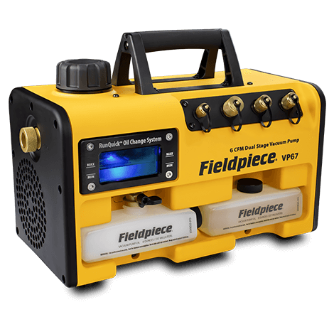 FIELDPIECE FIELDPIECE FP-VP67 RunQuick 6 CFM Dual Stage Vacuum Pump