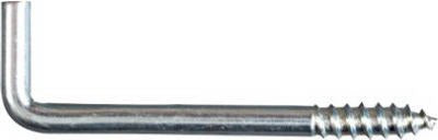NATIONAL HARDWARE National Mfg N120-287 Square Bend Screw Hook 3-1/16 in Zinc 2pk