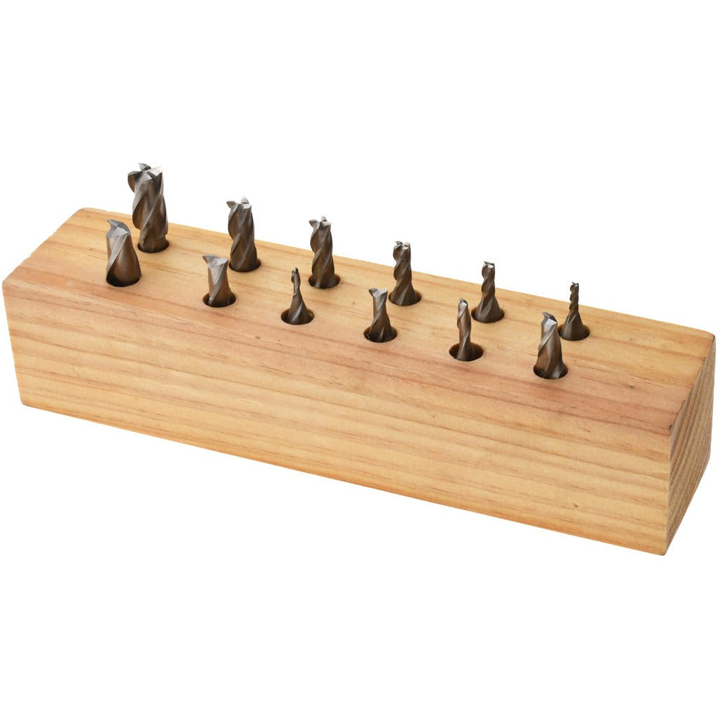 VALUE COLLECTION Value Collection 723-2512 Cobalt Square End Mill Set 12 Pc