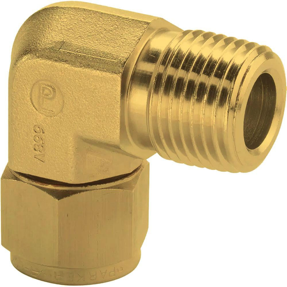 PARKER Parker 4MSEL8N-B Compression Male Elbow 1/2 in Brass