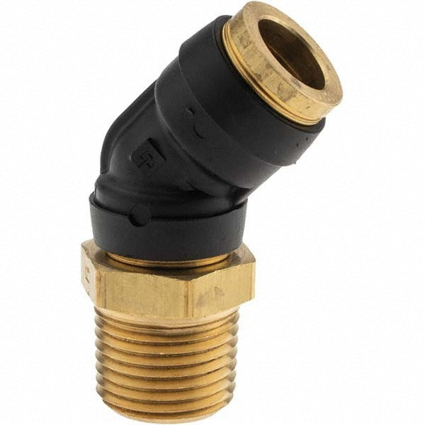 PARKER Parker PF-00086 Swivel 45 Male Elbow 1/2 in Od Npt Brass
