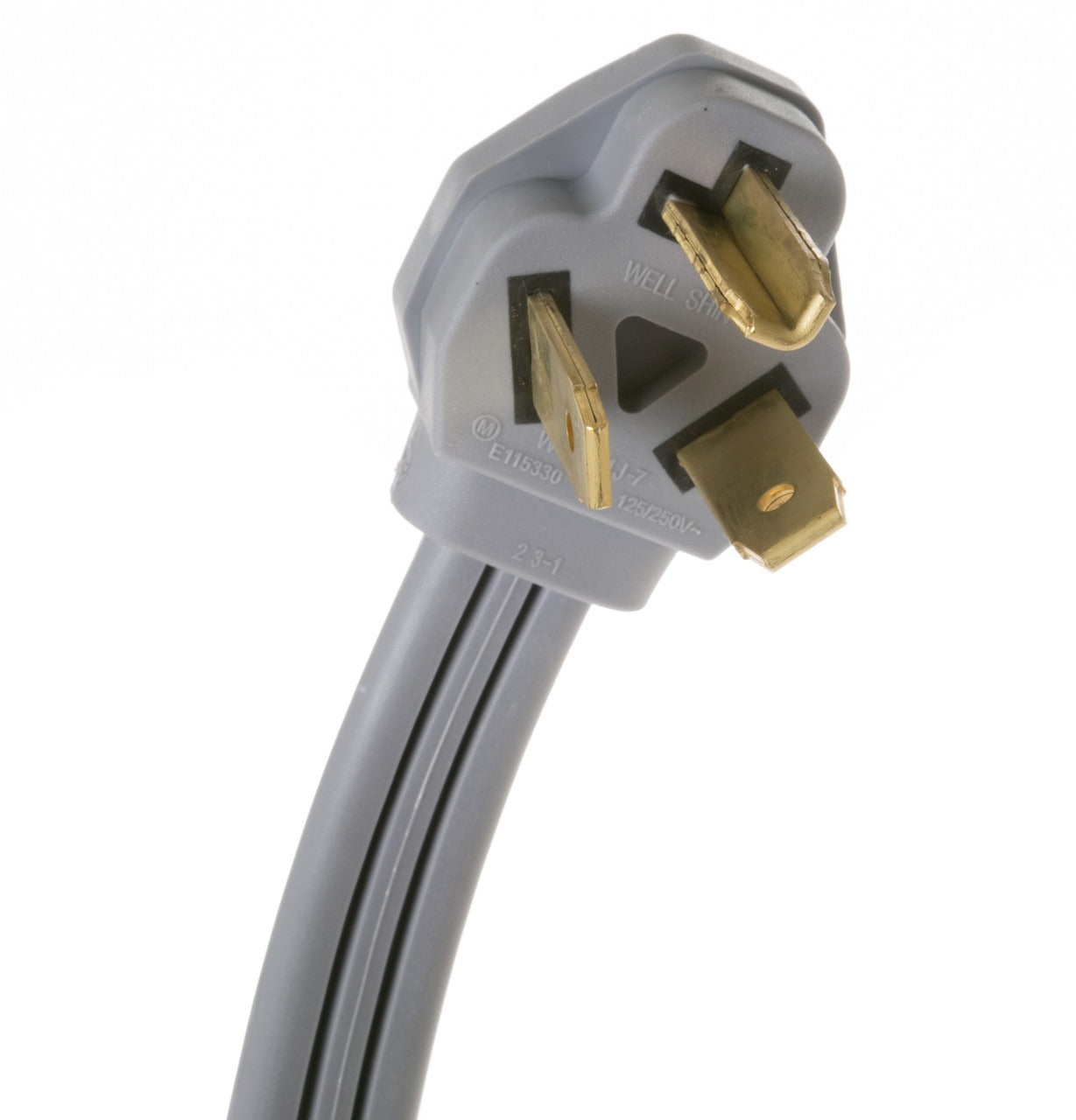 GE APPLIANCES Ge Appliances WX09X10002 4 feet and 30 Amp 3-Wire Dryer Cord 30 Amp (4 ft Right-Angle) WX09X10002