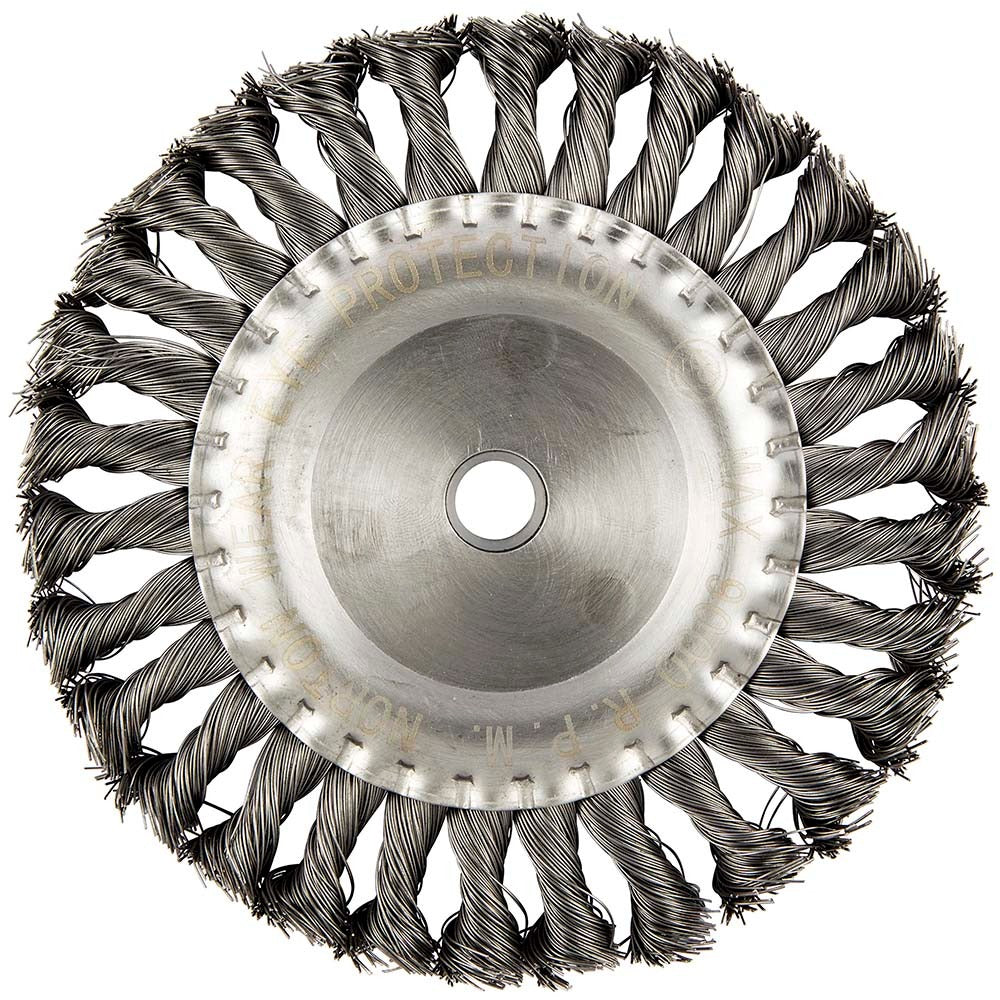 NORTON Norton 66252839014 Knotted Wheel Brush 6 in Carbon Steel