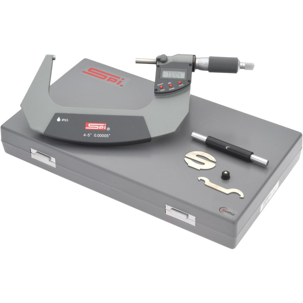 SPIROTHERM Spi CMS150410007 Electronic Outside Micrometer 5 in IP65
