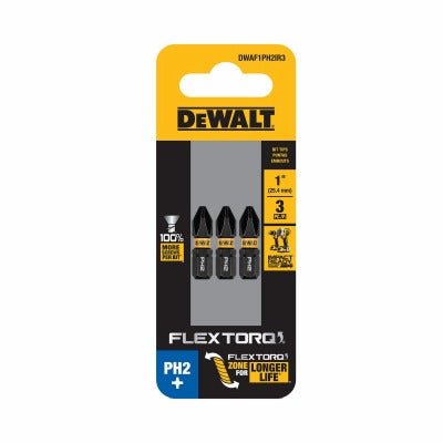 DEWALT Dewalt Accessories DWAF1PH2IR3 PH2 Impact Bits 1 in 3pk