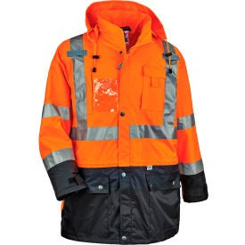 ERGODYNE Ergodyne 25464 Glowear 8386 Hi-vis Shell Jacket Large Orange