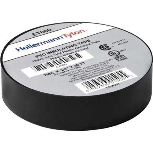 HELLERMANN TYTON Hellermann Tyton ET660 Black Vinyl Electrical Tape