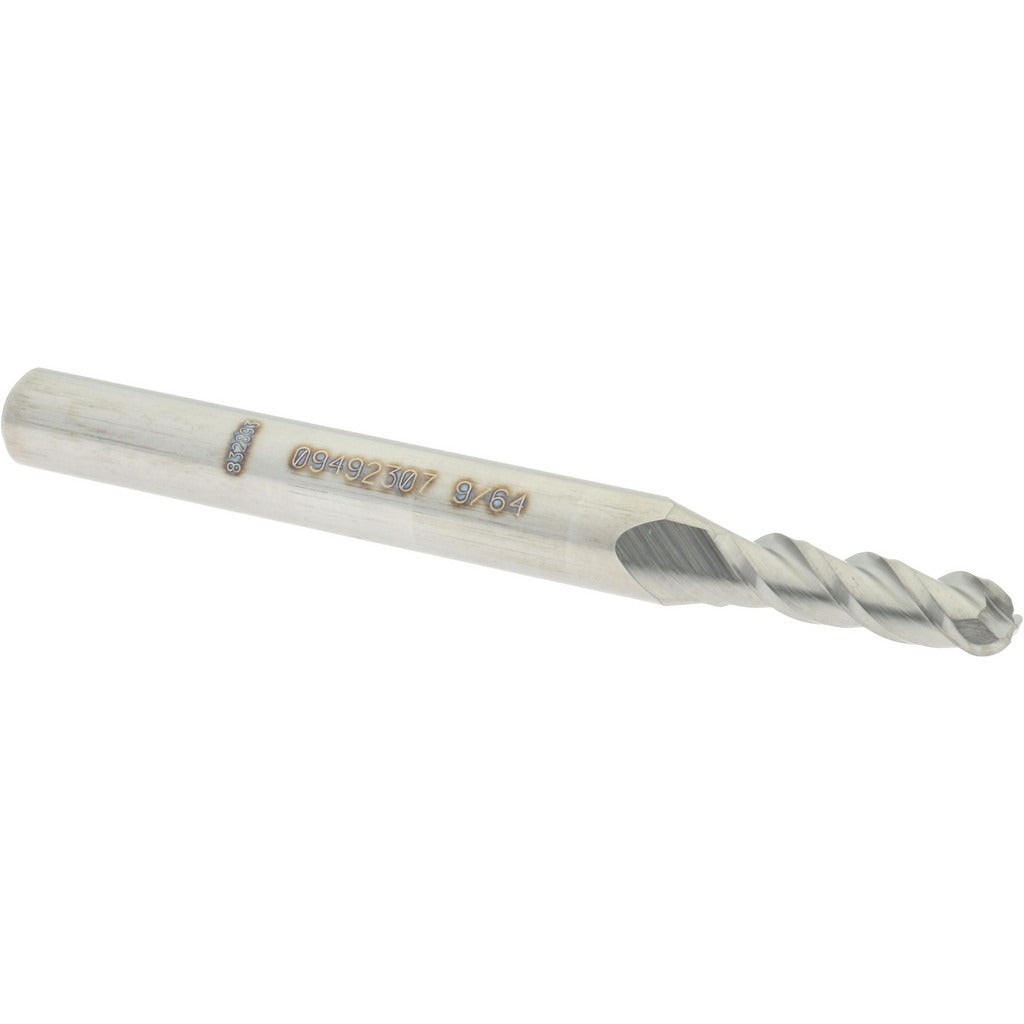 ACCUPRO Accupro 12184328 Ball End Mill 0.1406 in 3 Flute Carbide