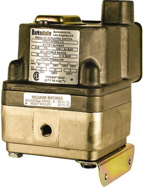 BARKSDALE Barksdale DPD1T-H18SS Differential Pressure Switch Spdt 60 Psi