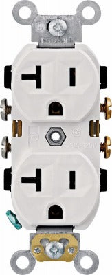LEVITON Leviton Mfg Co R62-CBR20-00W 20A Duplex Outlet White