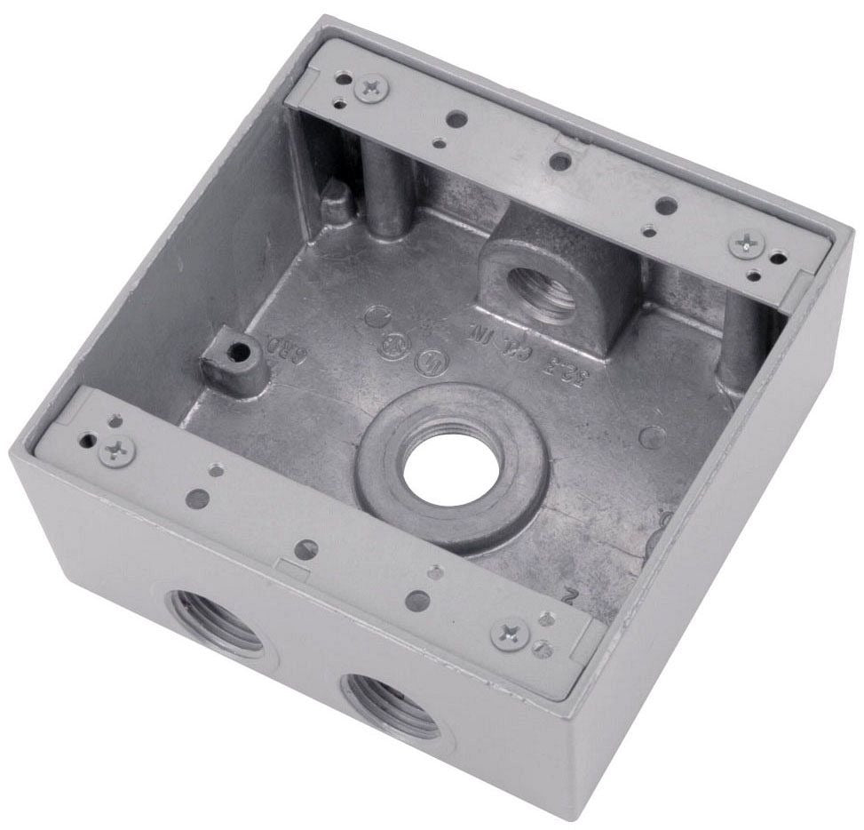 MULBERRY METAL PRODUCTS Mulberry Metal Products 30239 Weatherproof Box 30.5 cu-in (4.5 x 4.5 x 2 in)