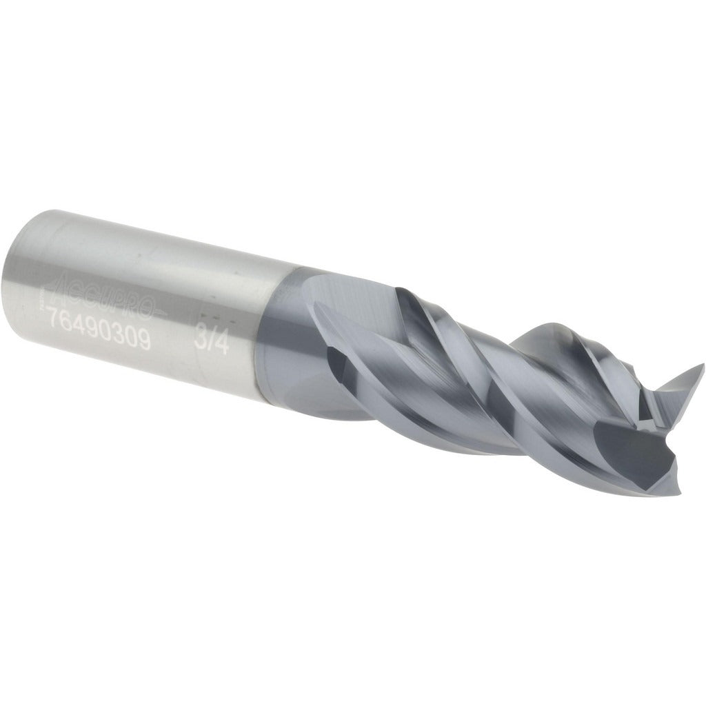 ACCUPRO Accupro 12179757 Square End Mill 3/4 in 3 Flute Solid Carbide