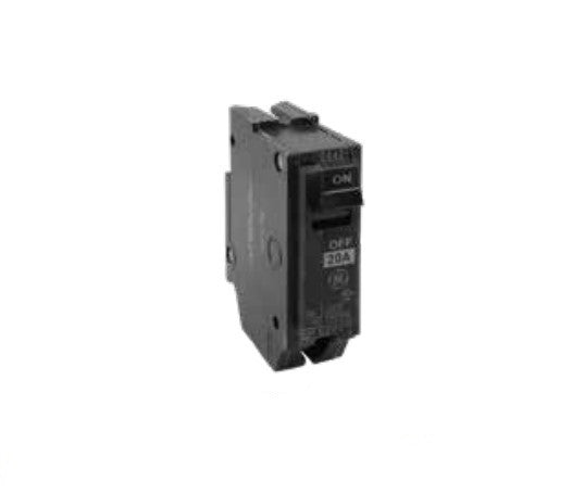 GE THQL1120PAF2 THQL Molded Case Circuit Breaker 120/240V 20 Amp 10kAIC Interrupt 1 Pole Plug-On Neutral Connection