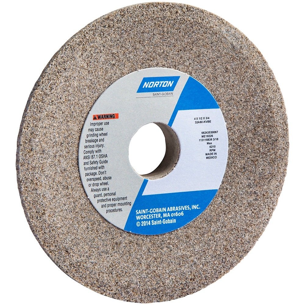 NORTON Norton 66243530067 Type 12 Grinding Wheel 4 in 60 Grit