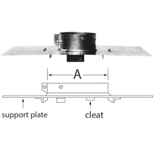 SELKIRK Selkirk 4RV-GVS Rv Support Assembly (4 Inch)