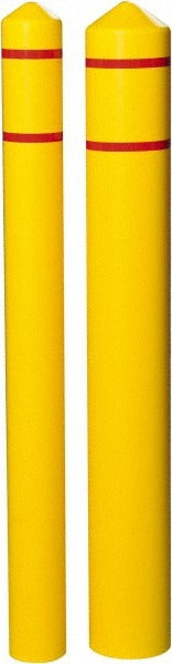 EAGLE GASKET AND PACKING Eagle 1735YRS Bollard Cover Sleeve 4 Inch Yellow Hdpe