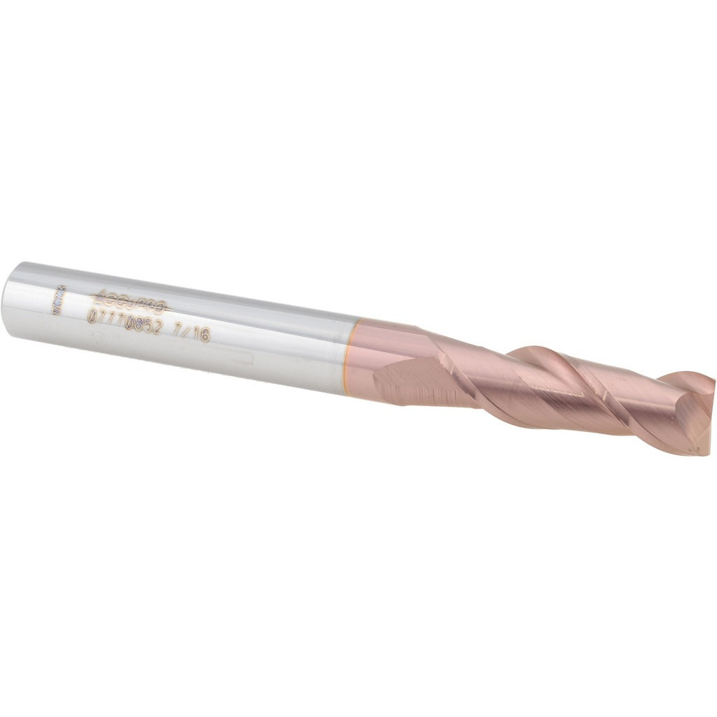 ACCUPRO Accupro 12181795 Square End Mill 7/16 in 2 Flute Carbide Ticn