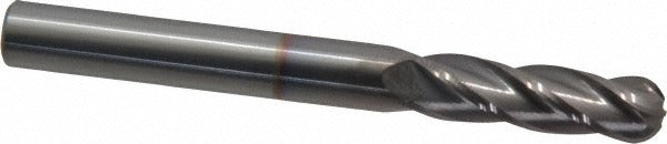 HERTEL Hertel EG060020 Ball End Mill 0.3125 in 4 Flute Carbide Ticn