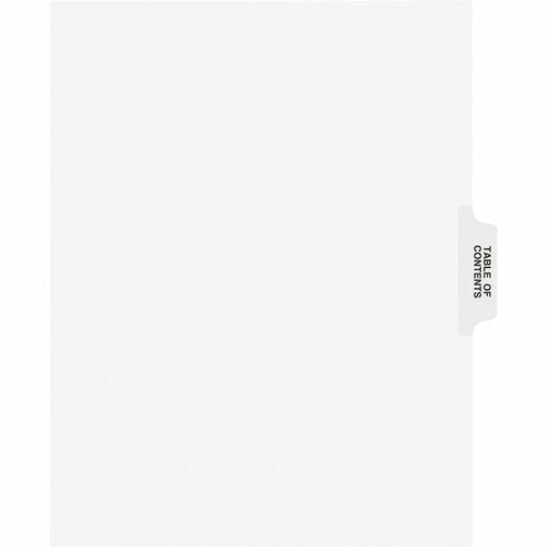 AVERY Avery AVE11910 Paper Divider Tabs 11 X 8.5 Inches